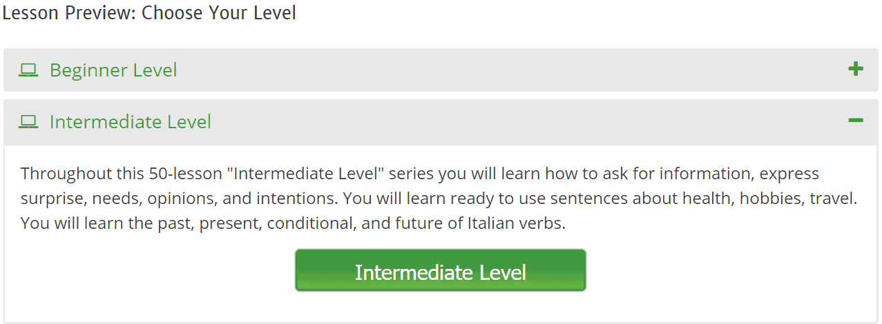Intermediate Level Introduction