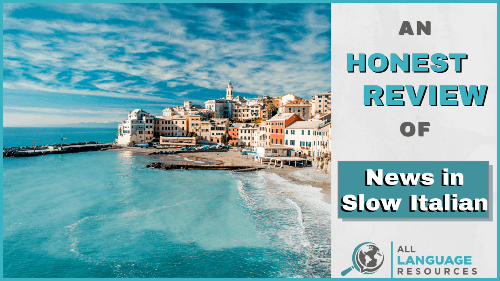An Honest Review of News in Slow Italian With Image of Italian Beach City