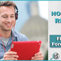 An Honest Review of Fluent Forever App With Image of Man Holding Tablet