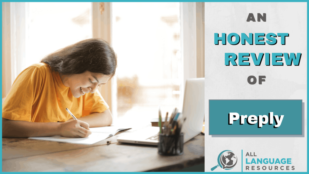 An Honest Review of Preply With Image of Woman Writing