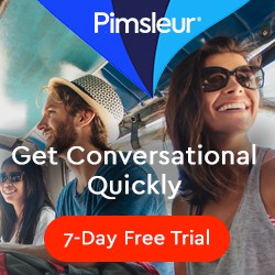 Pimsleur free trial ad