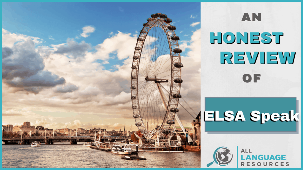 An Honest Review of ELSA Speak With Image of London