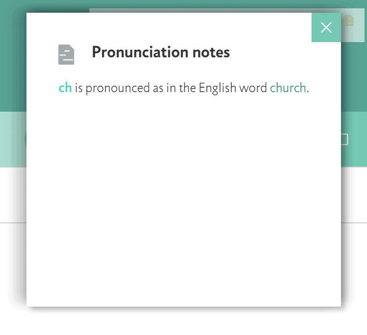 Pronunciation Note