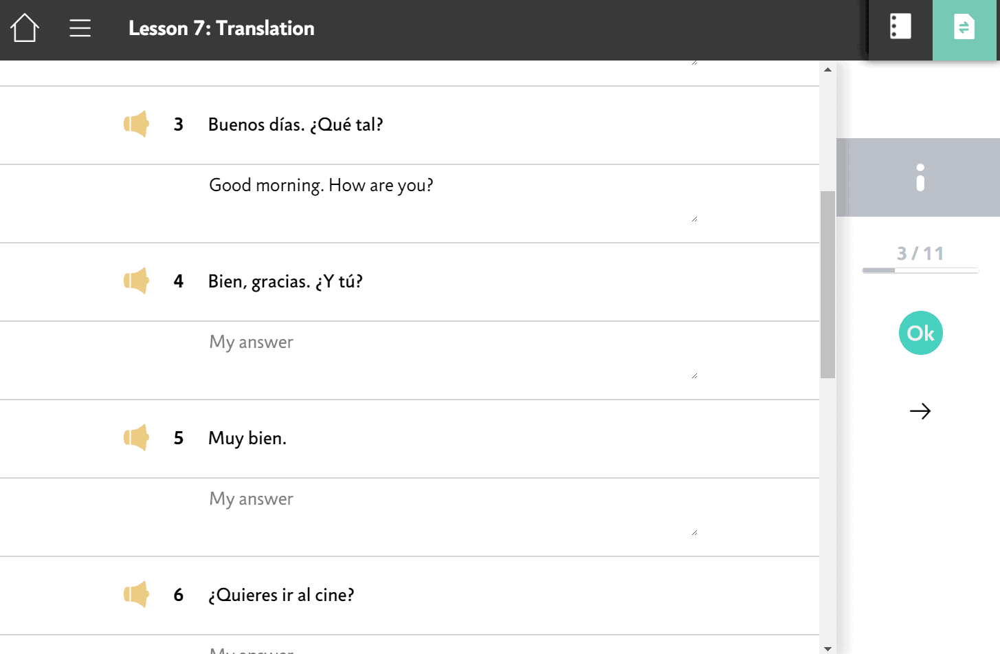 Lesson 7 Revision: Translation Exercise